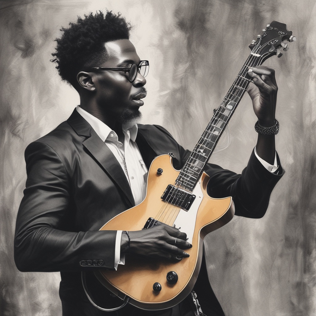 A dynamic performance by a black musician